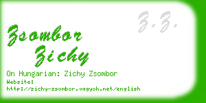 zsombor zichy business card